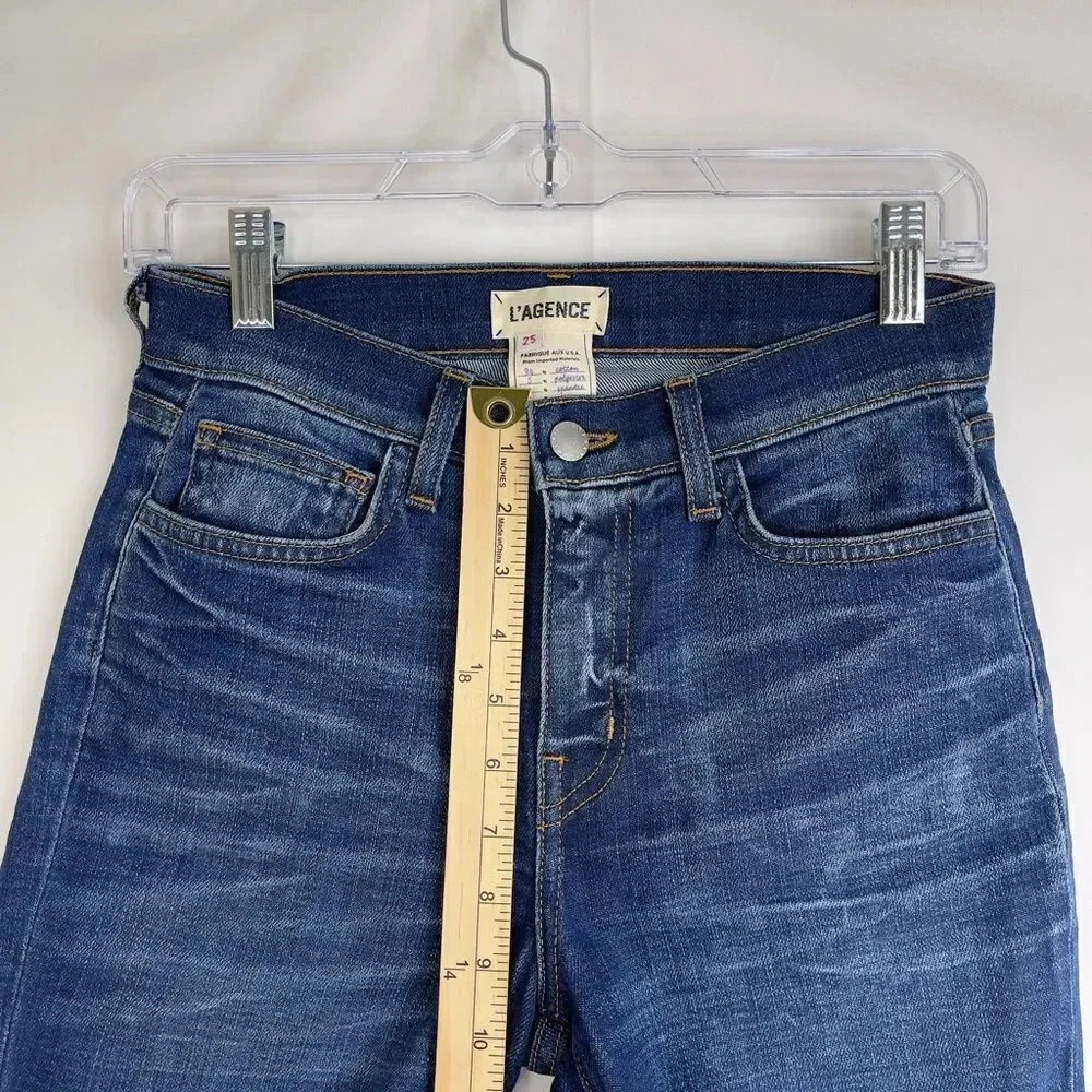 L'AGENCE El Matador Slim High Rise in Dry Ice Jeans - Picture 8 of 11